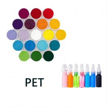 GG PET Plastic Masterbatch in Assorted Colors Red Yellow Orange Green Blue Purple White with Black