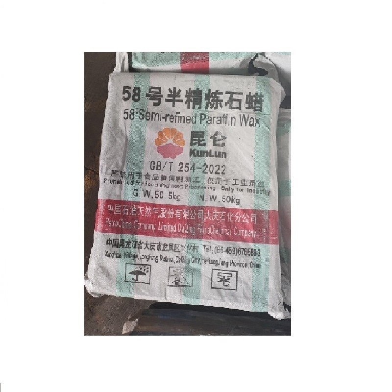 GG 58 Factory Supply Semi Refined paraffin wax for Candles
